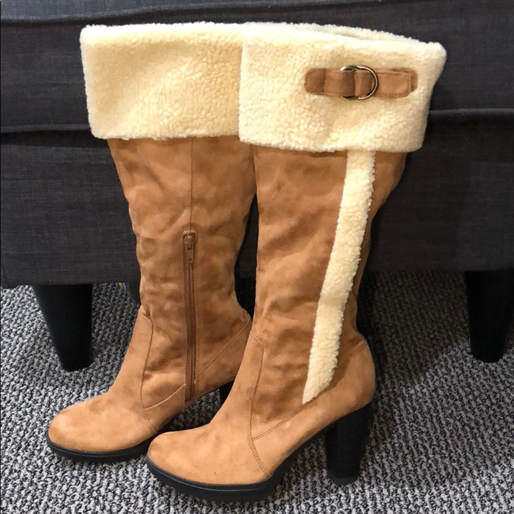 Naturalizer Women's 'Trinity' Shearling Boots S6
